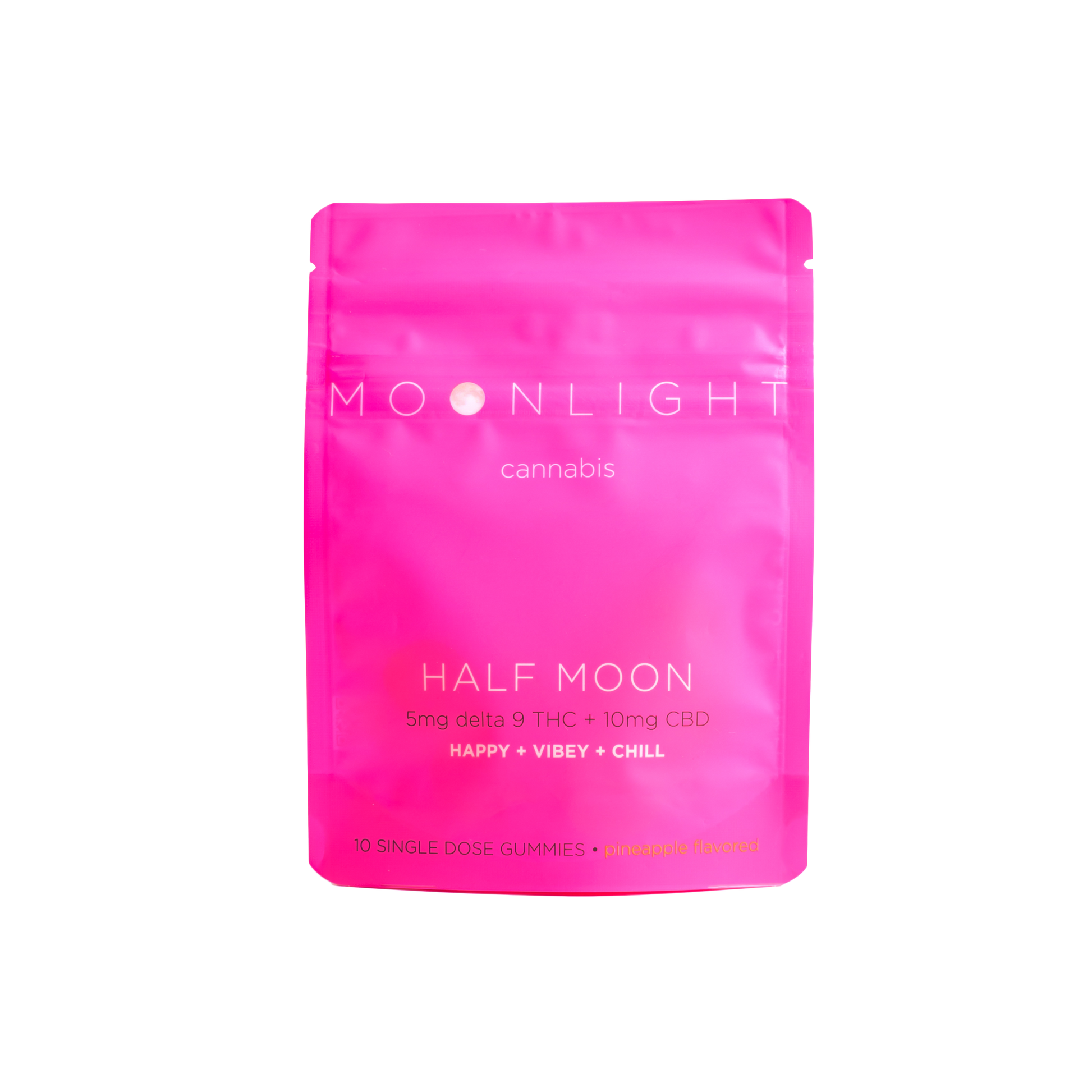 Pineapple Delta 9 THC + CBD Gummies - Happy, Vibey, Chill